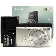 Canon PowerShot ELPH 115 IS 16.0MP Digital Camera Silver + Box, Battery, Charger