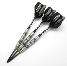 Destructor 24g Steel Tip Moveable Point Darts 80 Tungsten Extra Flights, Tool