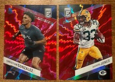 2023 Elite Aspirations Red Shimmer #3 Aaron Jones 120 Christian Gonzalez #’d/699