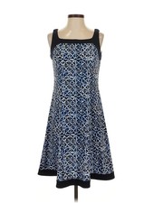 Chaps Women Blue Casual Dress S