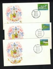 Canada #983-992, 1983 32¢ Forts,  10  R. G. Sharpe (RGS) cachet FDCs