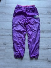 Vintage Nike Nylon Track Pants 80s/90s Rare Tag Purple YKK Zips