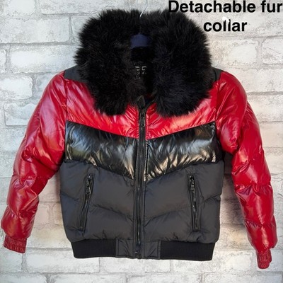 JORDAN CRAIG KID'S Puffer Jacket Size Sugar Hill Red Black JC