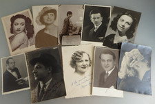 SKARBNICA = 10 nieokreślonych autografów Kino Teatr ok. od 1920 do 1950 (131692)