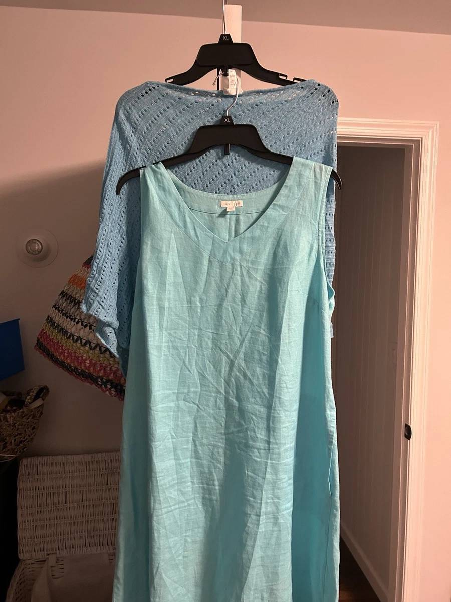 j jill dresses sale Pure Linen Striped Maxi Dress J.Jill ~ 2X ~ NEW
