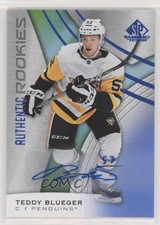 2019 Upper Deck SP Game Used Authentic Rookies Blue Teddy Blueger #109 Auto um0