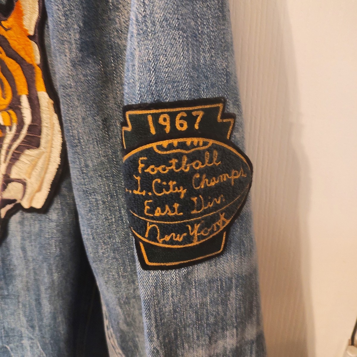 Rare Polo Ralph Lauren Denim Jacket RL Tigers Size 3XL ID 3XLT