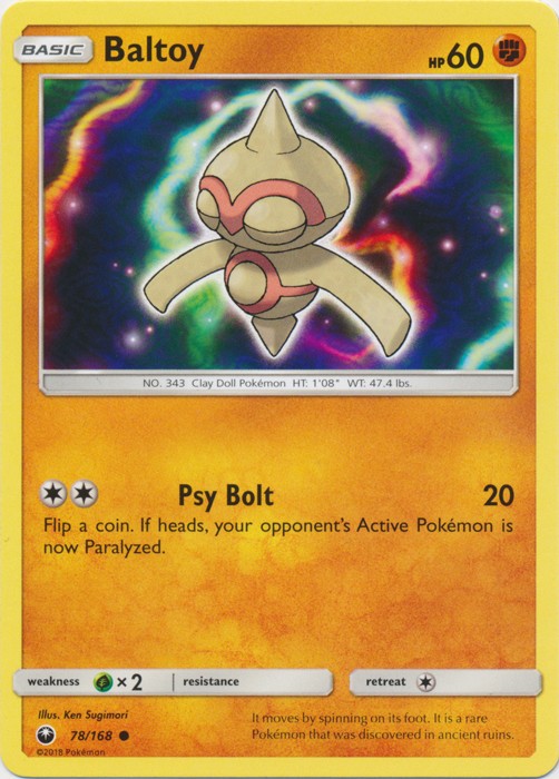 Baltoy - 78/168 - Common (Mp) Celestial Storm - Fighting Pokémon