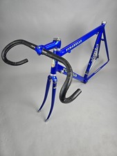 Rahmen Set Pinarello Paris Alu 1997 vintage retro 59 cm frame blue yellow TEAM