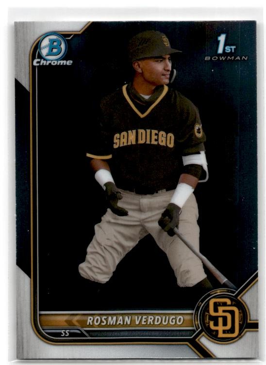 2022 Bowman Chrome #BCP-193 Rosman Verdugo Prospects San Diego Padres