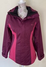 Oakley Thinsulate Ski Winter Jacket Hooded Purple Pink Women Sz XS