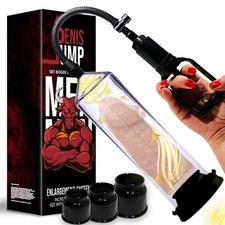 Men  s Penis Pump, Vacuum Erection For ED, Manual Pressure Device Get Bigger .
