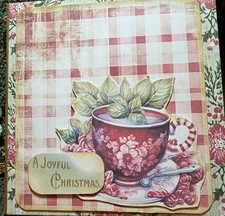 Handmade Vintage Inspired Christmas Junk Journal Small Album w/ Holiday Ephemera