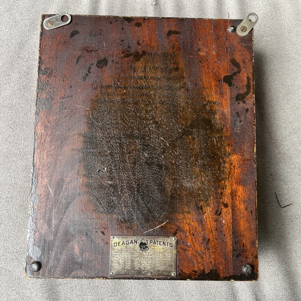 Винтажные антикварные деревянные ксилофонные куранты Deagan на 5 пластин  - Изображение 4 из 4