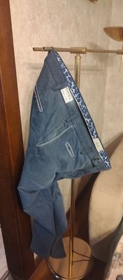 Men Digel Trousers Blue Cotton 40