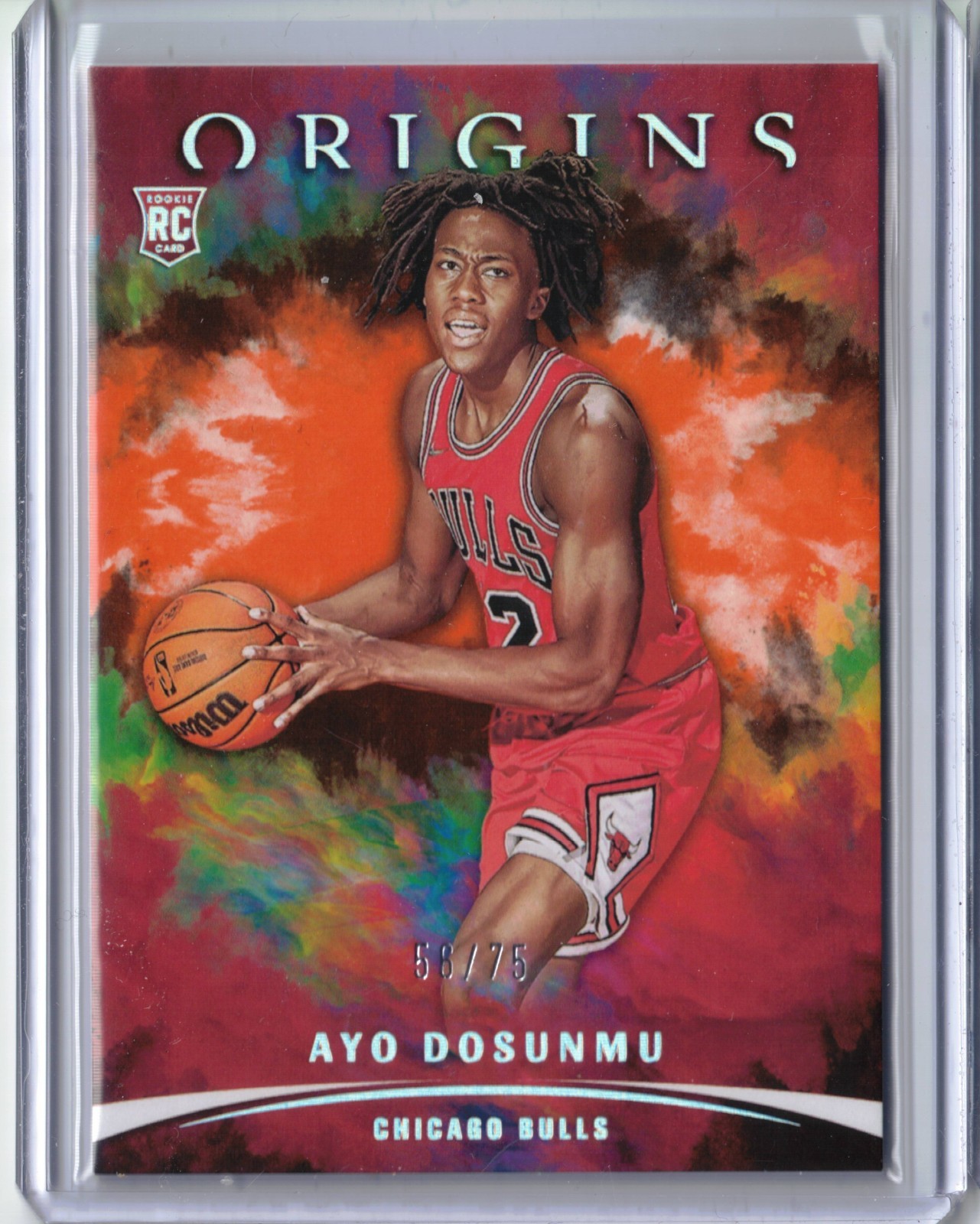 2021-22 Panini Origins Ayo Dosunmu Orange Rookie RC /75 Bulls