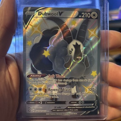 Pokémon TCG Pokémon Dubwool V Dubwool Shiny Holo Rare Holo