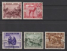Congo - 1939 - COB 209/13 - SCOTT B27/31 - Used -