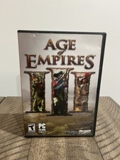 Age of Empires III Microsoft PC Game 2005 2-Disc Set w/ Product Key Code