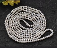 Beautiful 80  6 mm Hand Knotted White Freshwater Pearl Necklace, Versatile