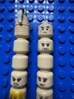 13 LEGO Minifig Heads Star Wars Parts Lot Genuine $6 MAX shipping