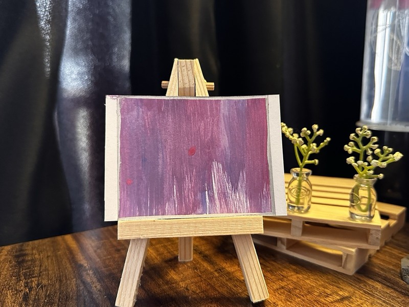 ACEO Art Card Original “Red Dot” 98/100