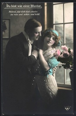 Foto-AK BNK 34437 /4: Du bist wie eine Blume 1915 