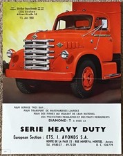 DIAMOND T HEAVY DUTY TRUCKS USA Sales Literature JAN 1960 #576 FRENCH TEXT