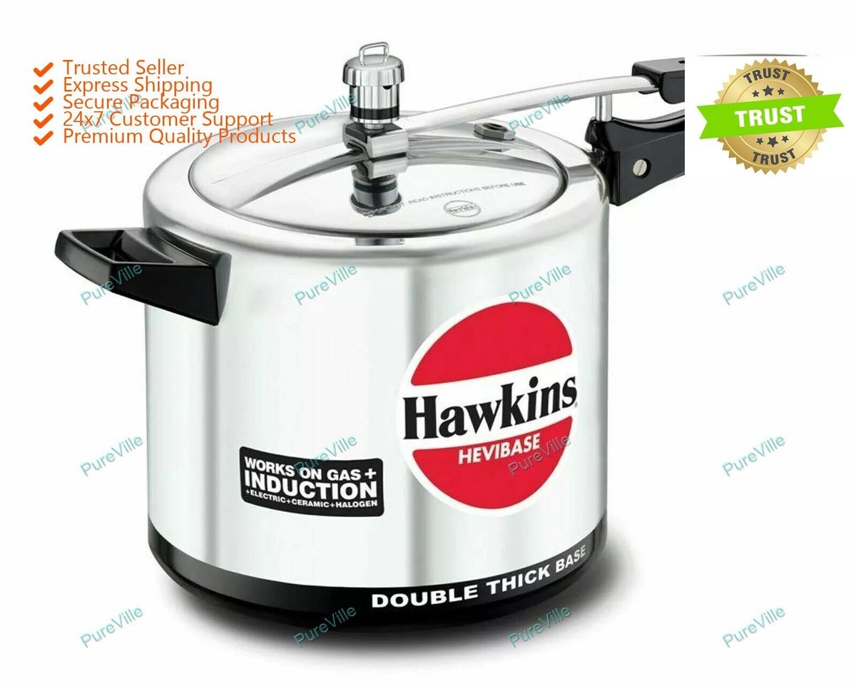 Hawkins Hevibase Pressure Cooker Aluminum Induction Silver