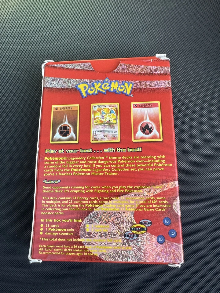 Pokemon Lava Theme Deck Legendary Collection Charizard Artwork EMPTY BOX - Image 2 of 4