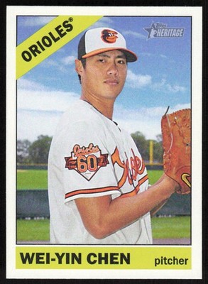 2015 Topps Heritage #272 Wei-Yin Chen