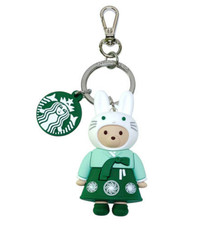 Starbucks Korea Wish Bunny Bearista Keychain The Bukhansan Keyring