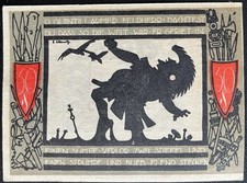 50 Pfennig Detmold 1920 series note emergency money voucher 16.01.d