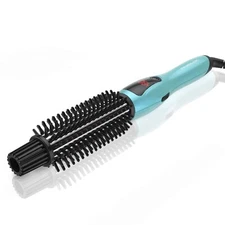 PHOEBE Curling Iron Brush, Dual Voltage Travel 1 Inch Ceramic Tourmaline Ioni...