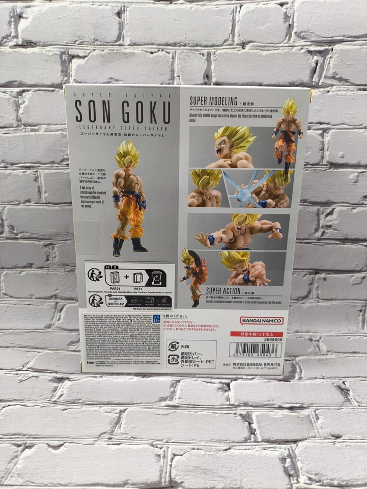 Bandai SH Figuarts Goku Legendary Super Saiyan Dragon Ball Z S.H Figuarts - Imagen 2 de 3