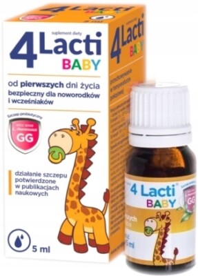 4LACTI BABY PROBIOTIC Tropfen für Kinder 5/10/15 ml Darm, Durchfall, Immunität