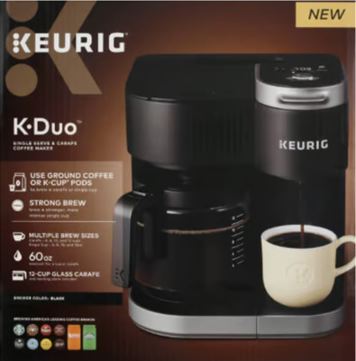 Keurig K-Duo Single Serve K-Cup Pod & Carafe Coffee Maker