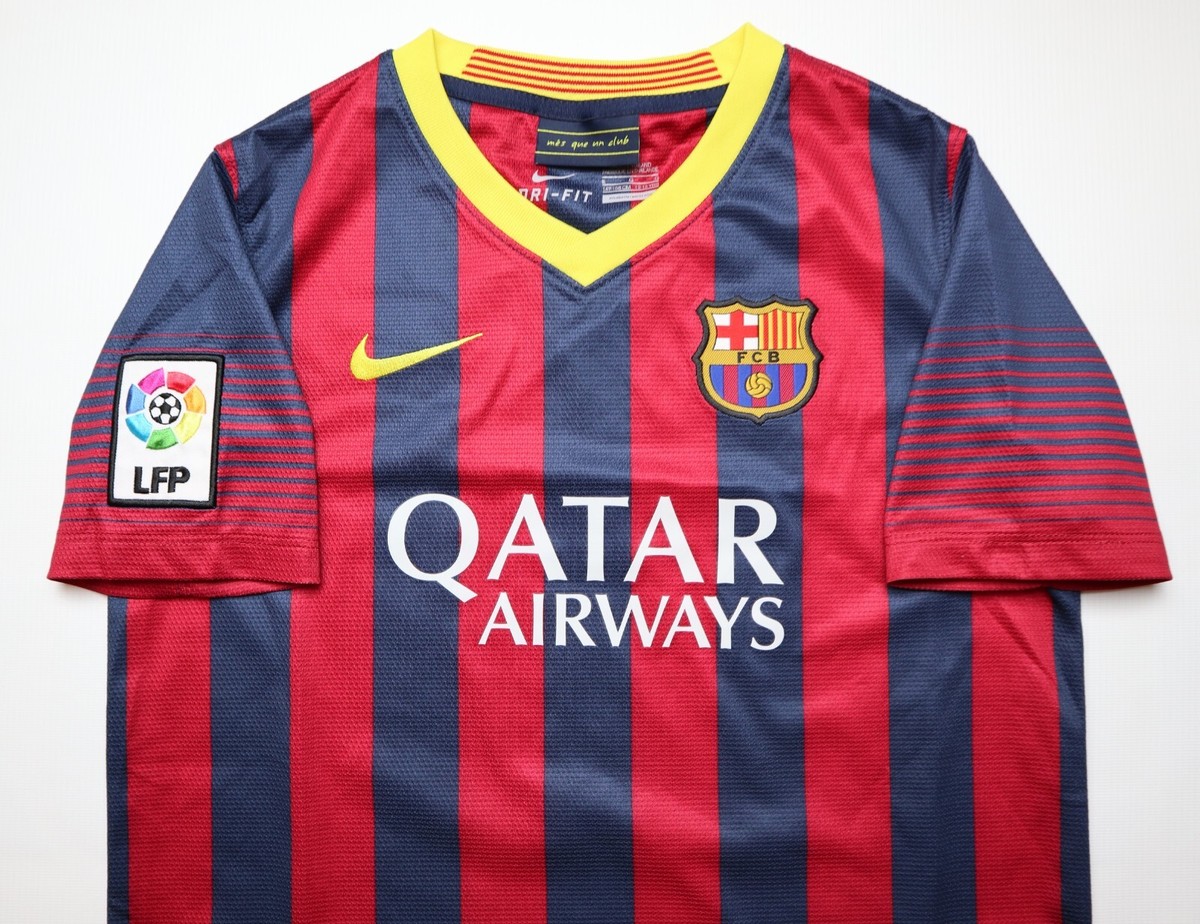 BARCELONA 2013/2014 HOME FOOTBALL SHIRT KIT SOCCER JERSEY NIKE