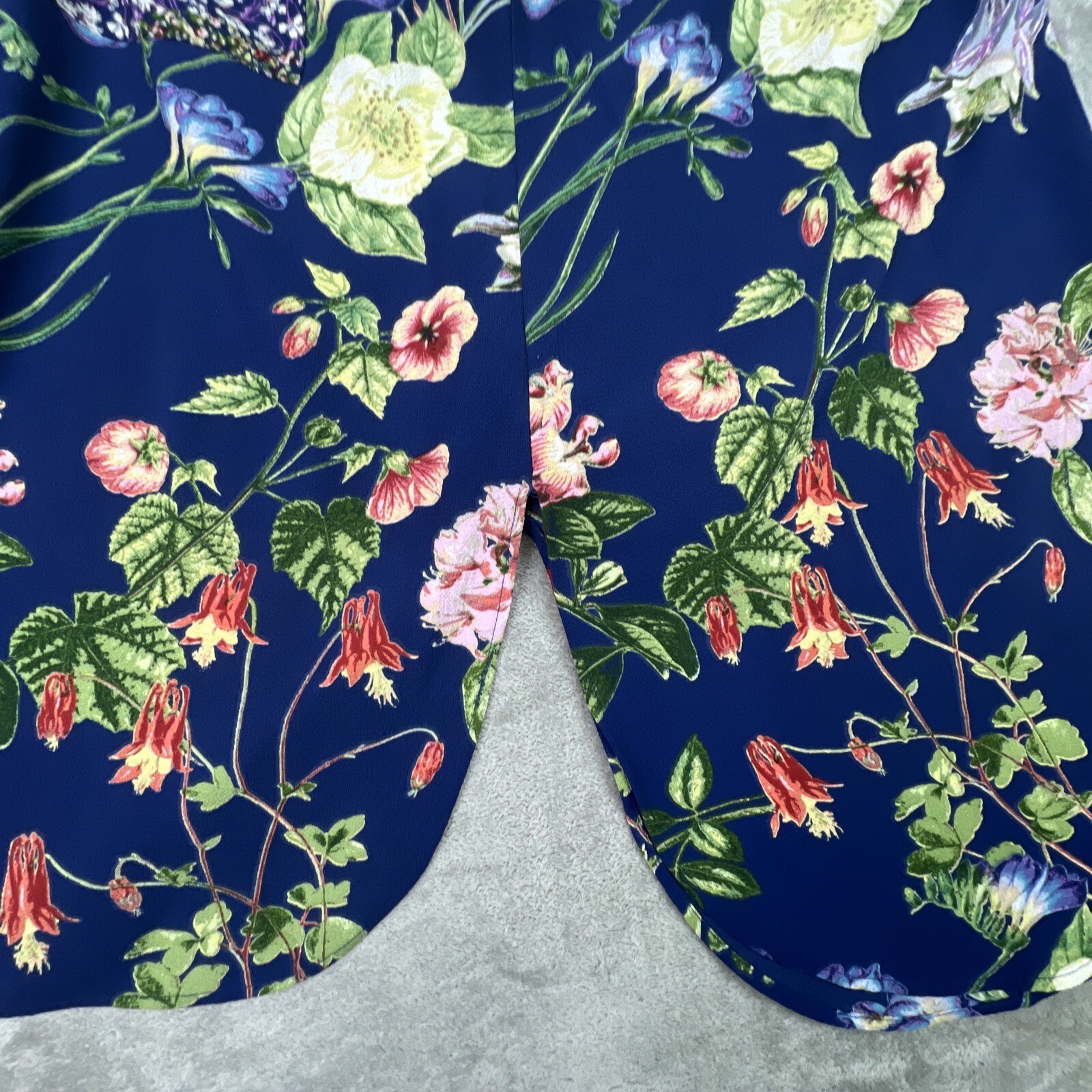 Anthropologie Fig & Flower Shirt Womens Size 2X Floral 3/4 Sleeve Long