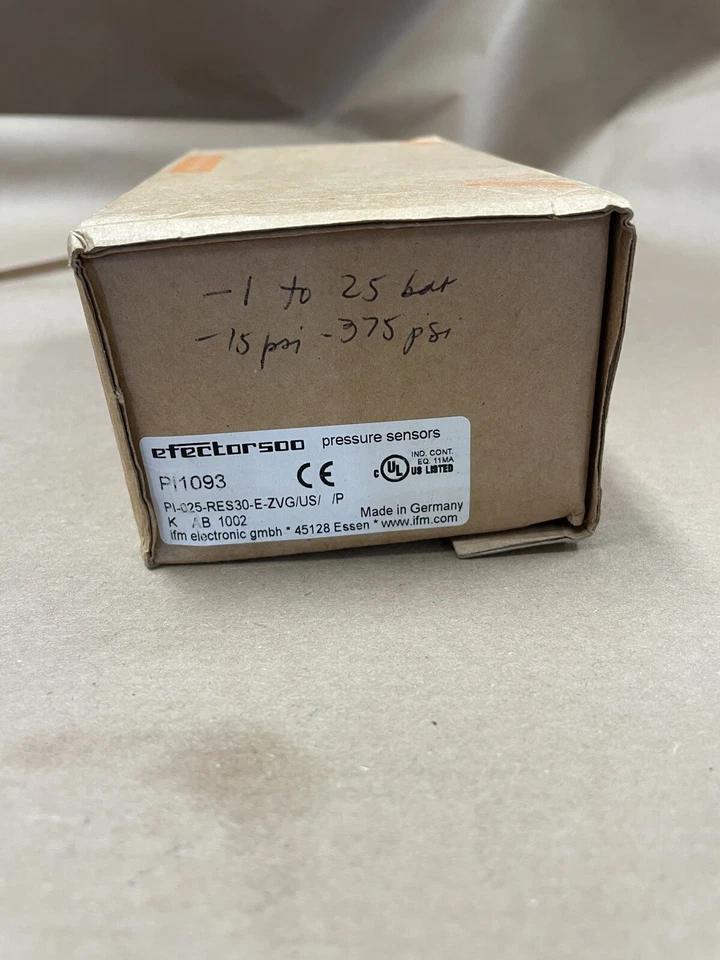 IFM EFFECTOR PI1093 Pressure Sensor with Display - Image 4 of 4