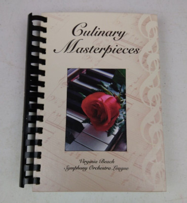 Culinary Masterpiece Virginia Beach Symphony Orchestra Cookbook VA 2002