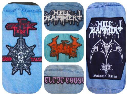 Celtic Frost Hellhammer morbid tales embroidered logo back patch black metal - Picture 1 of 6