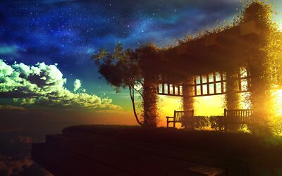 Anime Sky Sunset Sea Artwork Anime Sunlight Clouds  Gaming Mat Desk 15895