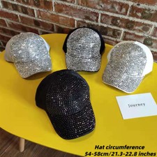 Cappello Snapback Da Donna In Strass Paillettes Brillante