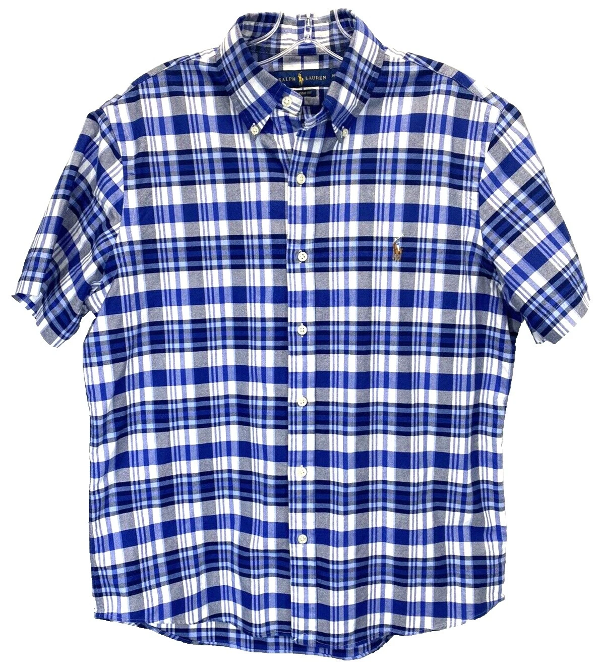 Polo Ralph Lauren Plaid Short Sleeve Classic Fit Dress Shirts for Men