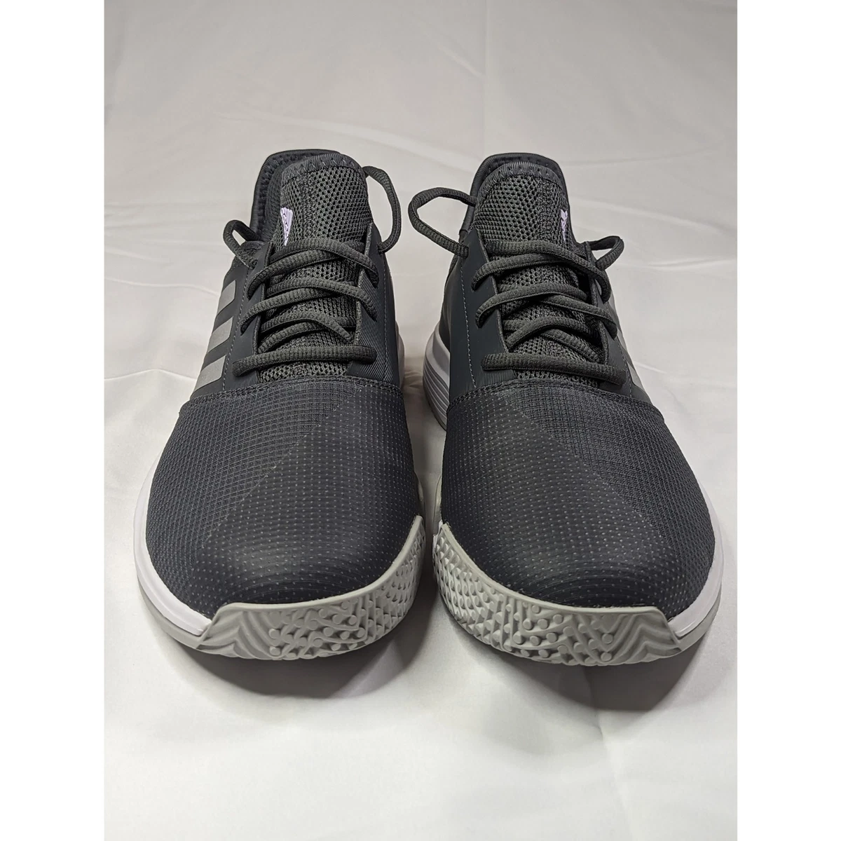Gray adidas tennis shoes sale