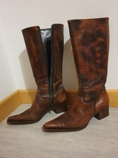 stivale donna in vero cuoio