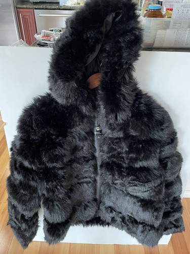 Faux Fur Hooded Coat 