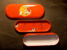 HERGE Tintin rare plumier en métal illustré 2010 Moulinsart Milou Très Bon Etat