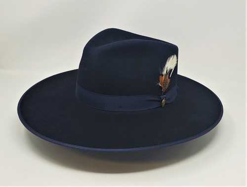 STETSON MIDTOWN B FLAT BRIM WOOL FEDORA 
